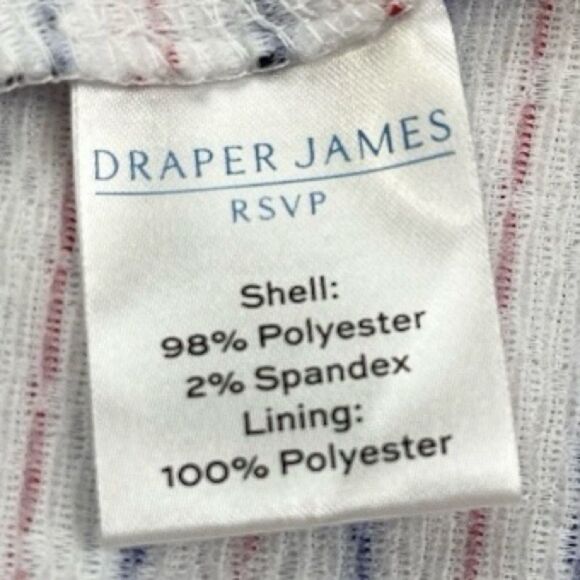 Draper James RSVP Wm’s Sz XL Red White Blue Stripe Fit Flare Midi Dress - Picture 7 of 7